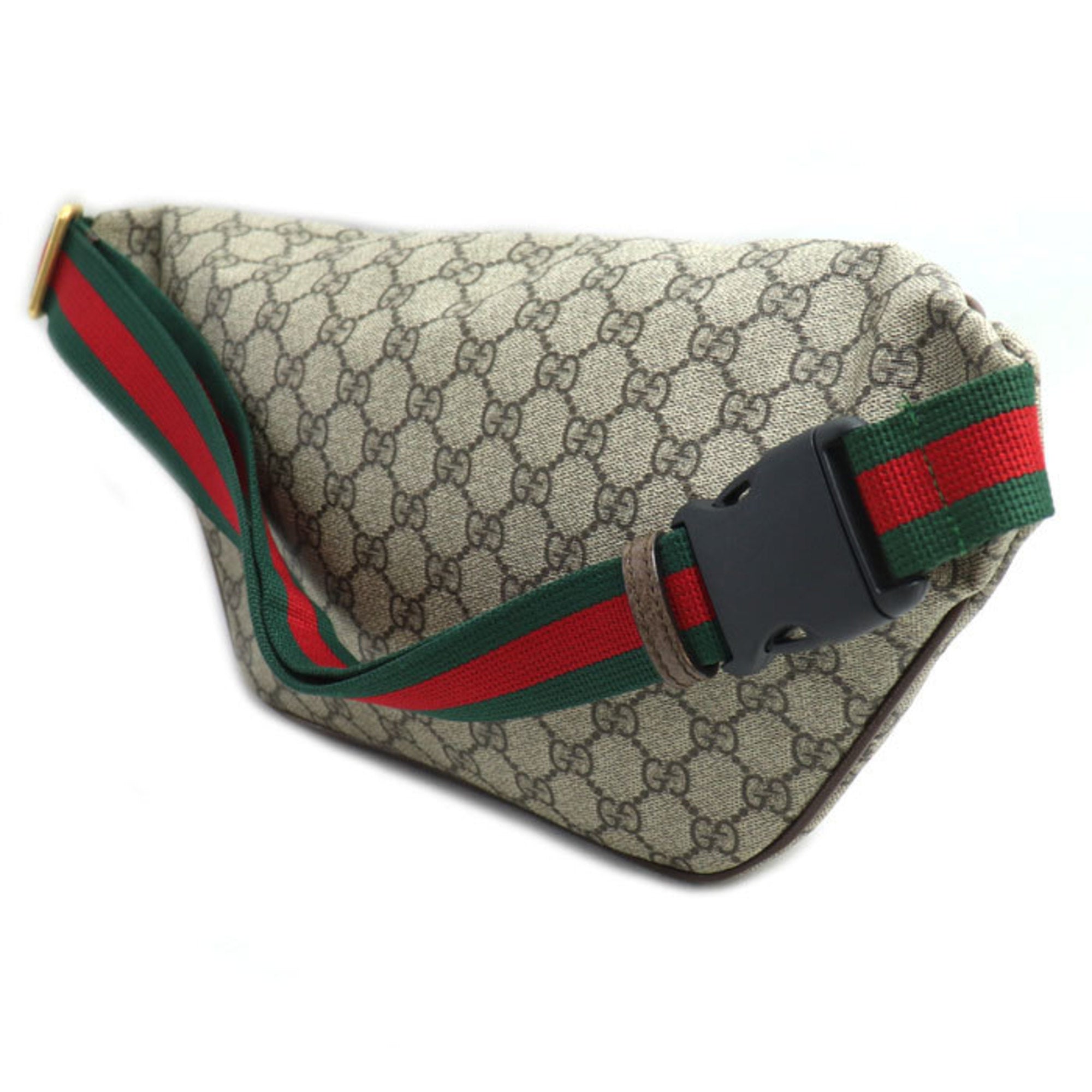 Gucci Beige Gg Supreme Leather Fanny Pack (Pre-Owned)