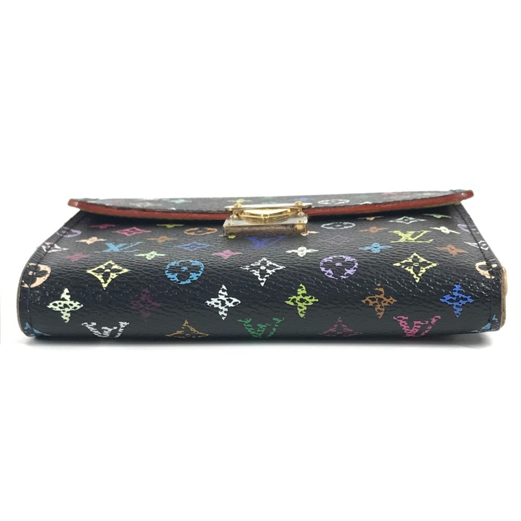 Louis Vuitton Black Monogram Multicolore Bill Wallet (Tri-Fold)