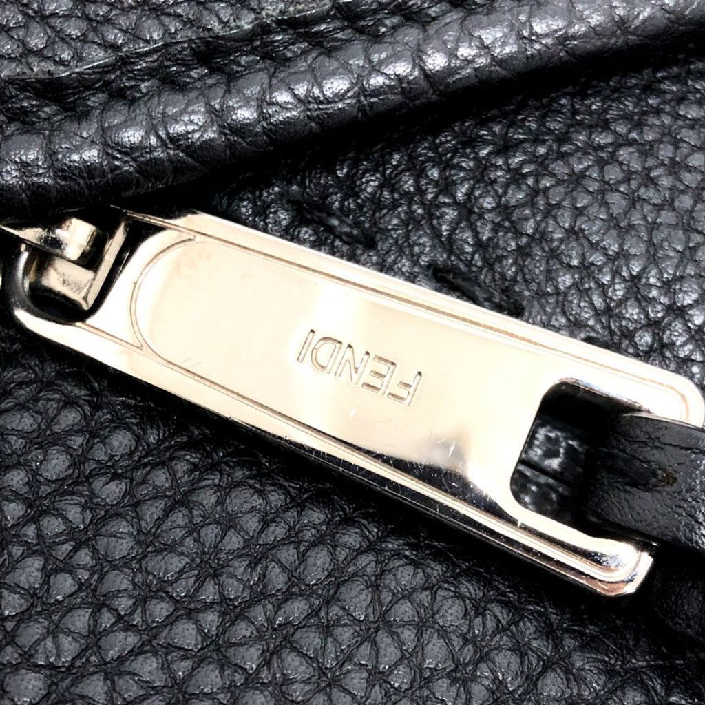 Fendi Black Leather Backpack