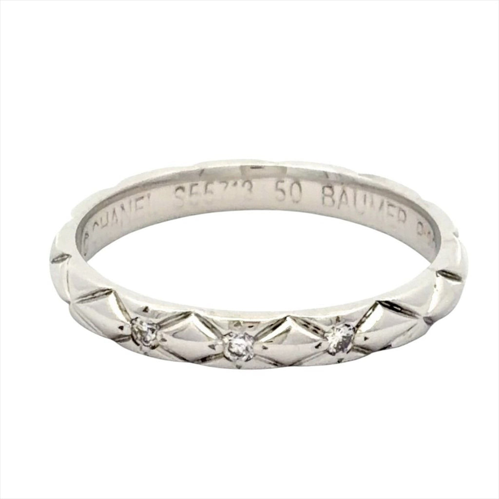 Chanel Platinum Platinum 950 Band Ring