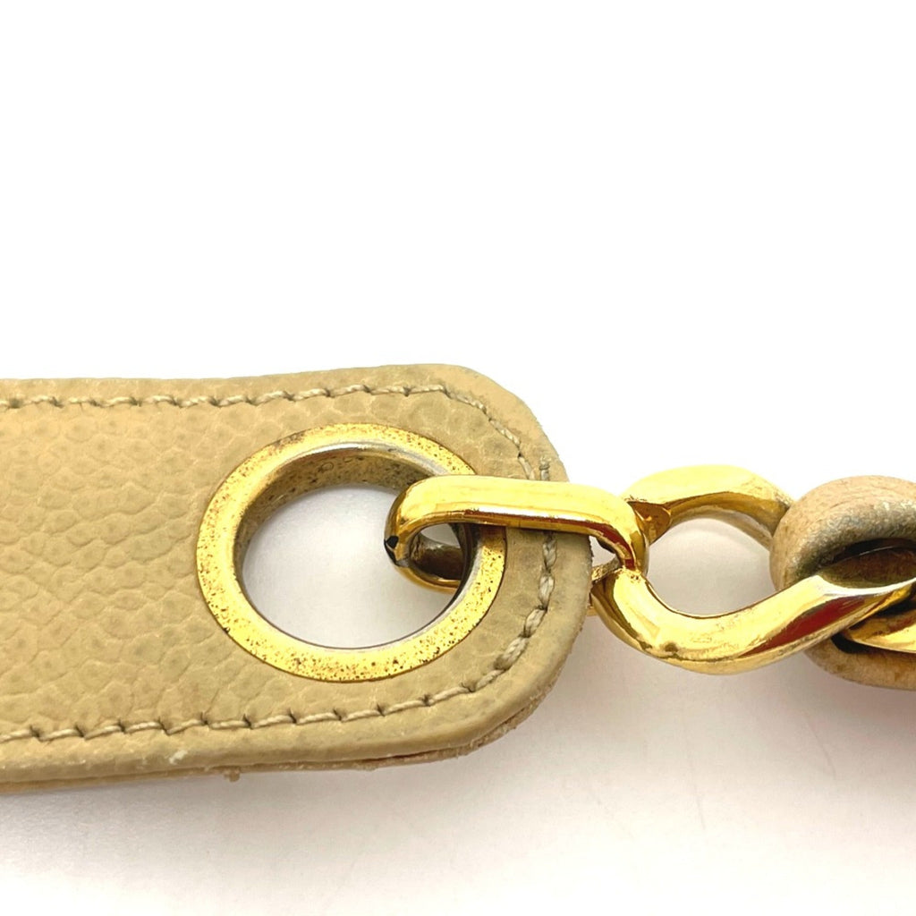 Chanel Beige Leather Shoulder Bag