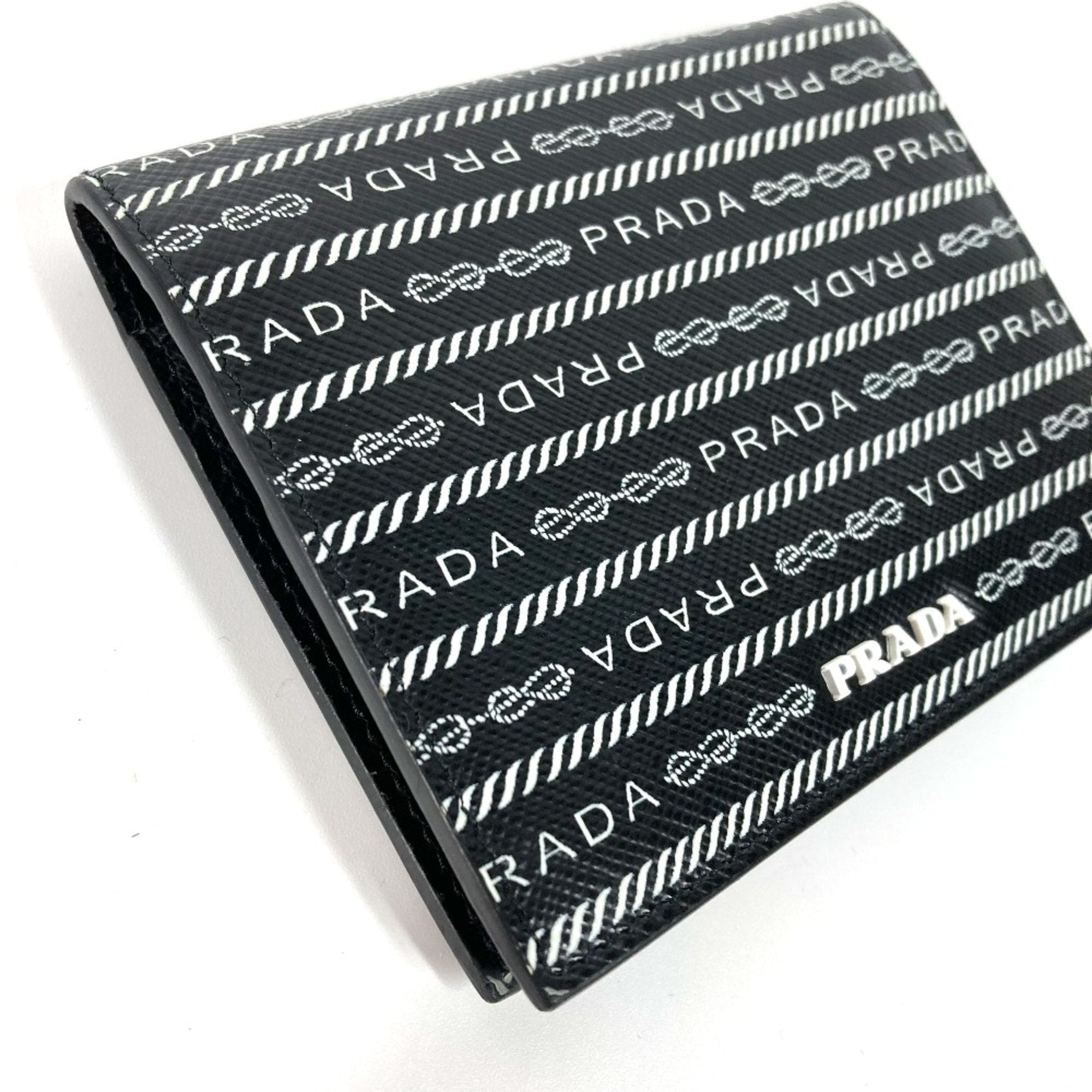 Prada Black Leather Wallet (Bi-Fold)