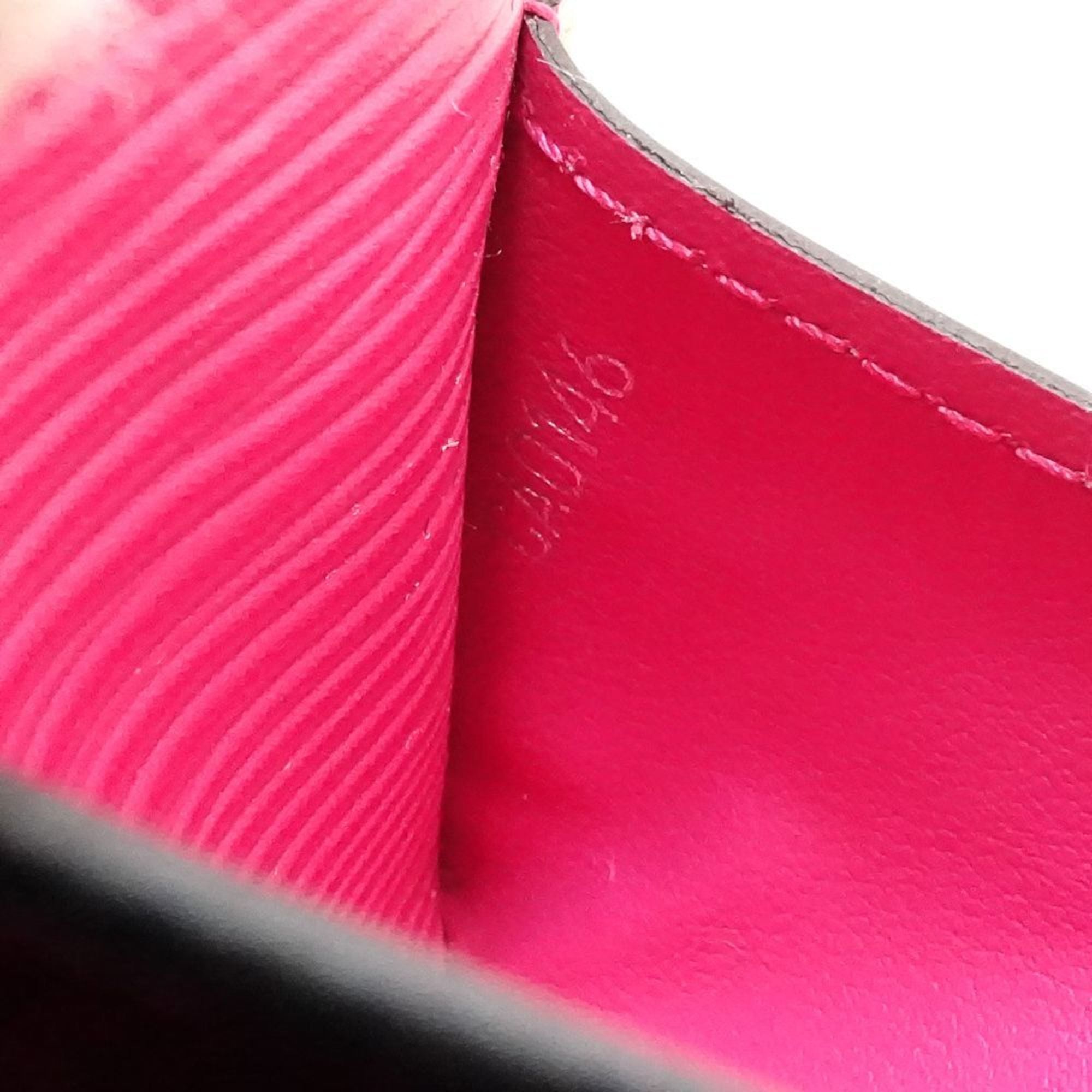 Louis Vuitton Hot Pink Leather Long Wallet