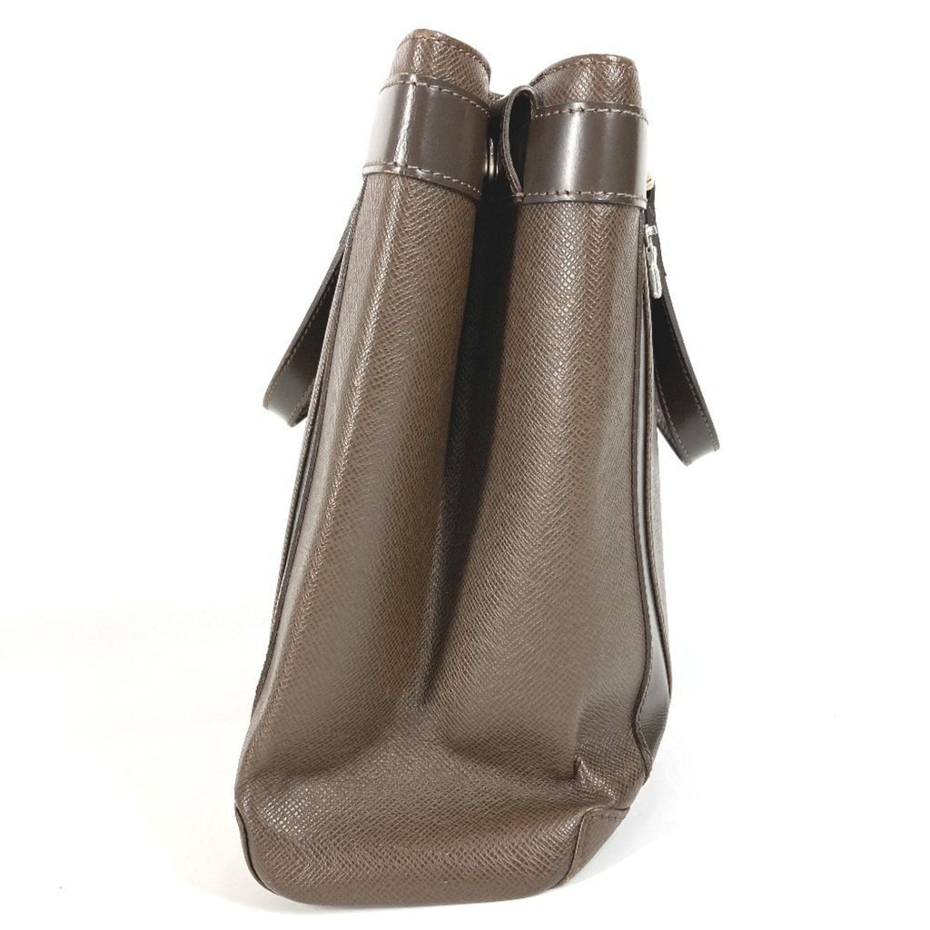 Louis Vuitton Brown Grizzly Taiga Leather Handbag Tote Bag