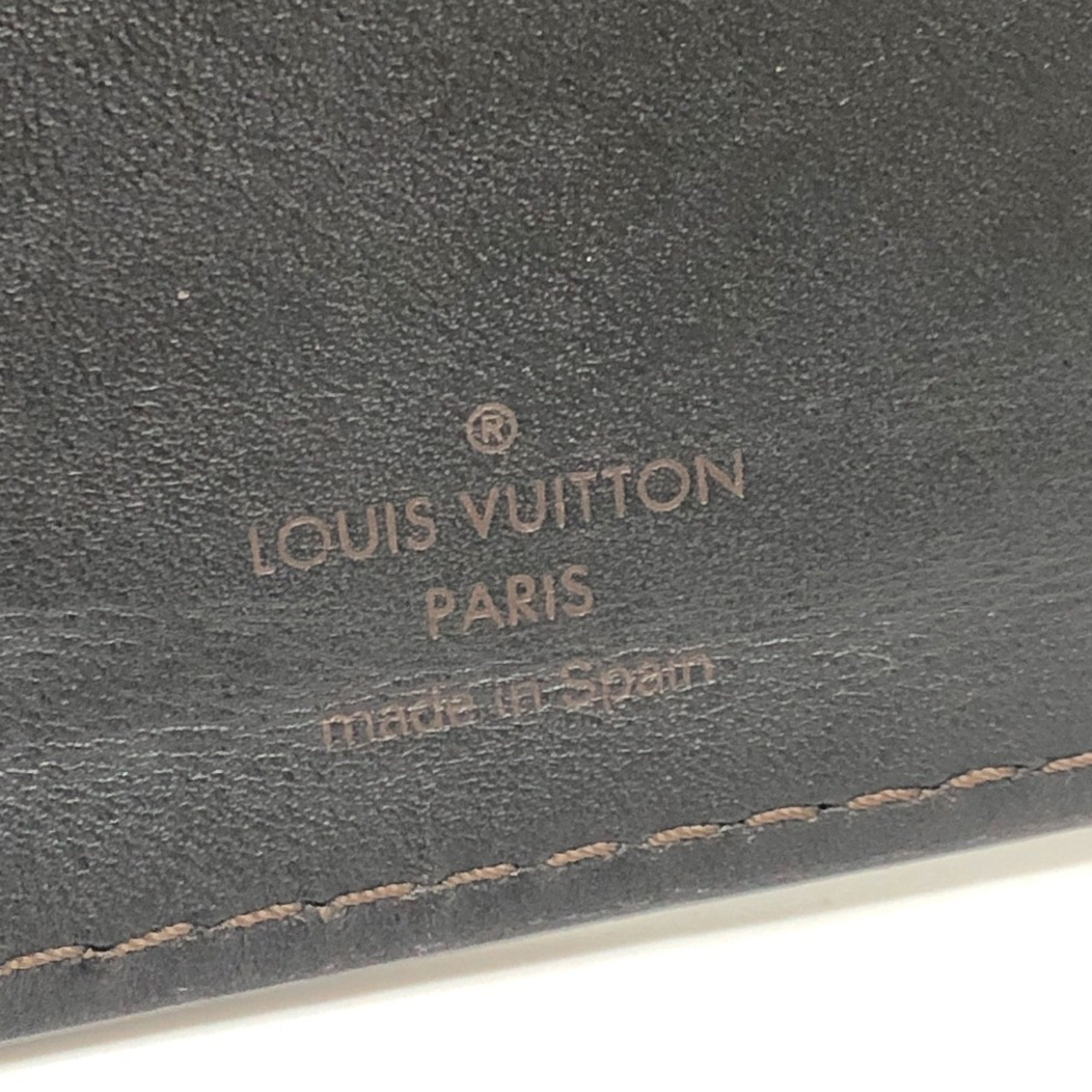 Louis Vuitton Coffee Utah Leather Coin Purse/Coin Case