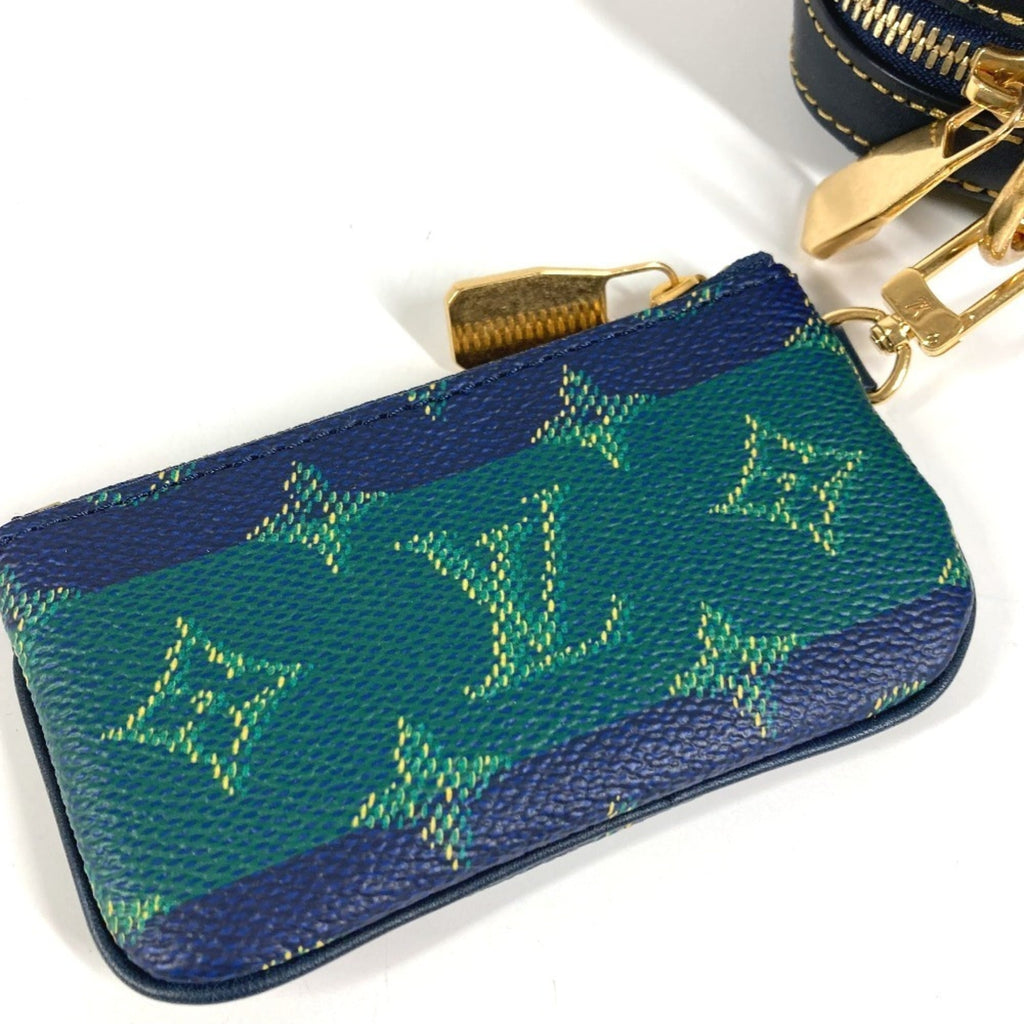 Louis Vuitton Blue Green Clutch Bag