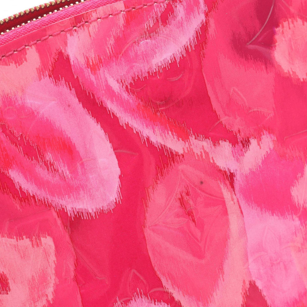 Louis Vuitton Pink Leather Pvc Pouch