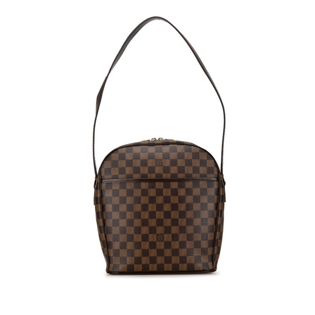 Louis Vuitton Brown Pvc Leather Pochette Pouch Shoulder Bag
