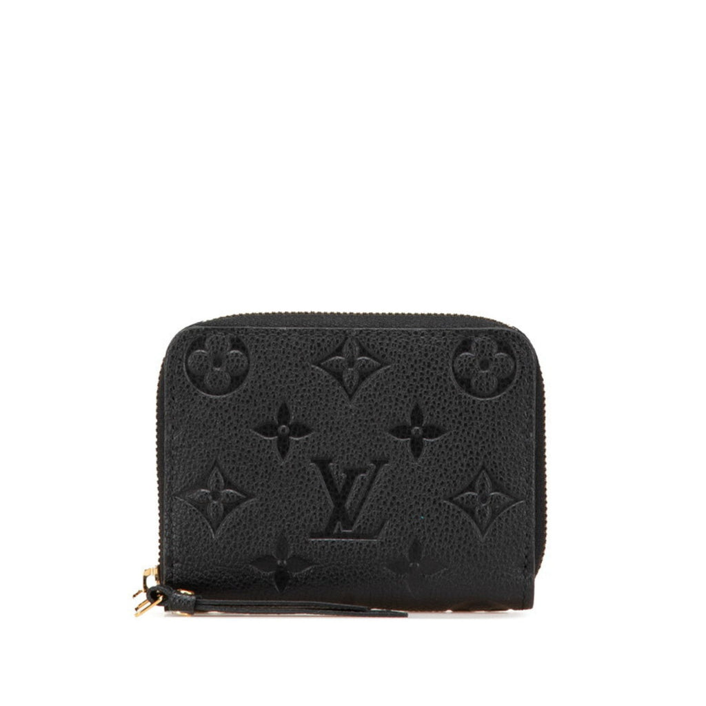 Louis Vuitton Black Noir Leather Coin Purse/Coin Case