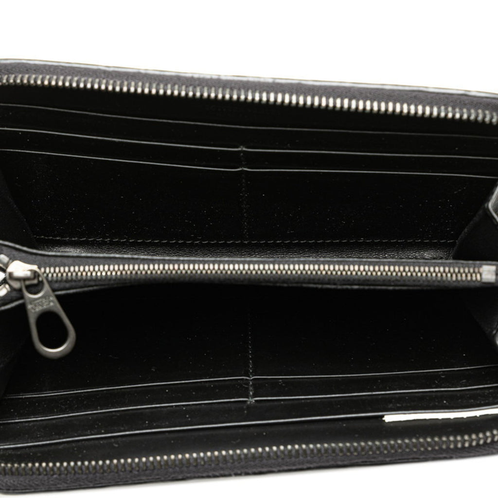 Bottega Veneta Black Leather Long Wallet (Bi-Fold)