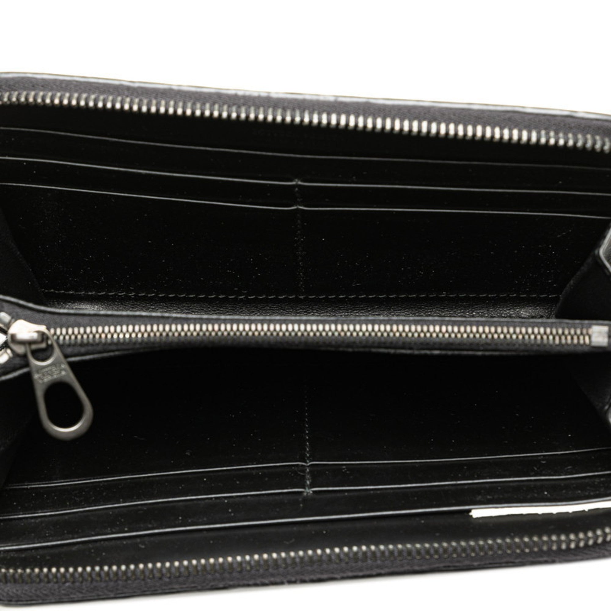 Bottega Veneta Black Leather Long Wallet (Bi-Fold)