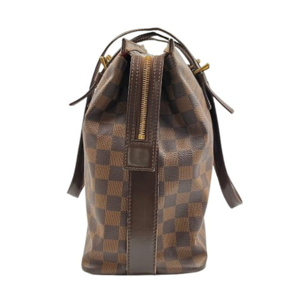 Louis Vuitton Brown Damier Canvas Pvc Tote Bag