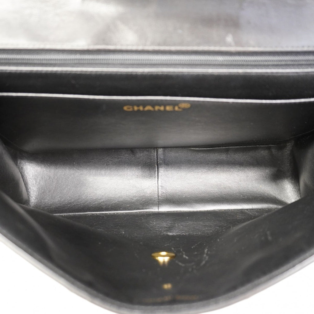 Chanel Black Leather Shoulder Bag