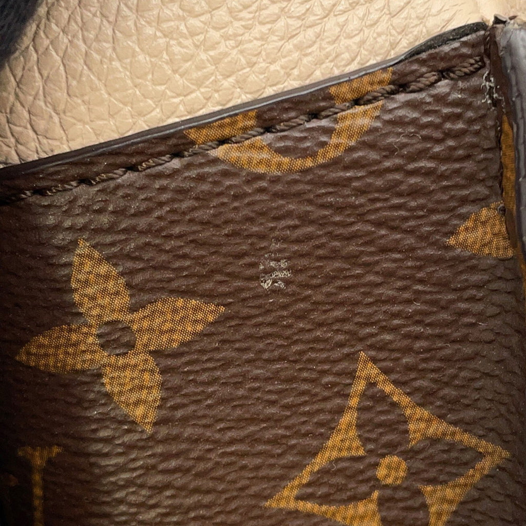Louis Vuitton Grayish Light Blue Monogram Leather Handbag Shoulder Bag