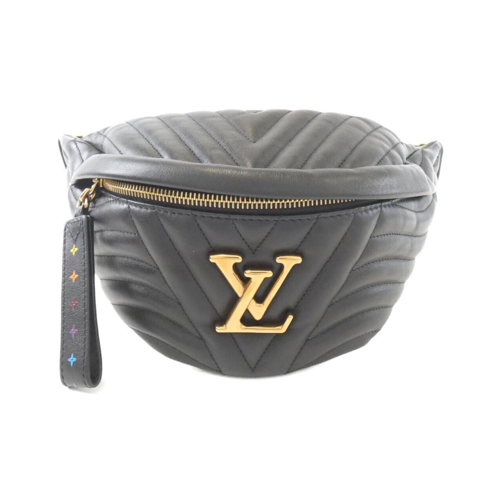 Louis Vuitton Black Leather Fanny Pack Shoulder Bag