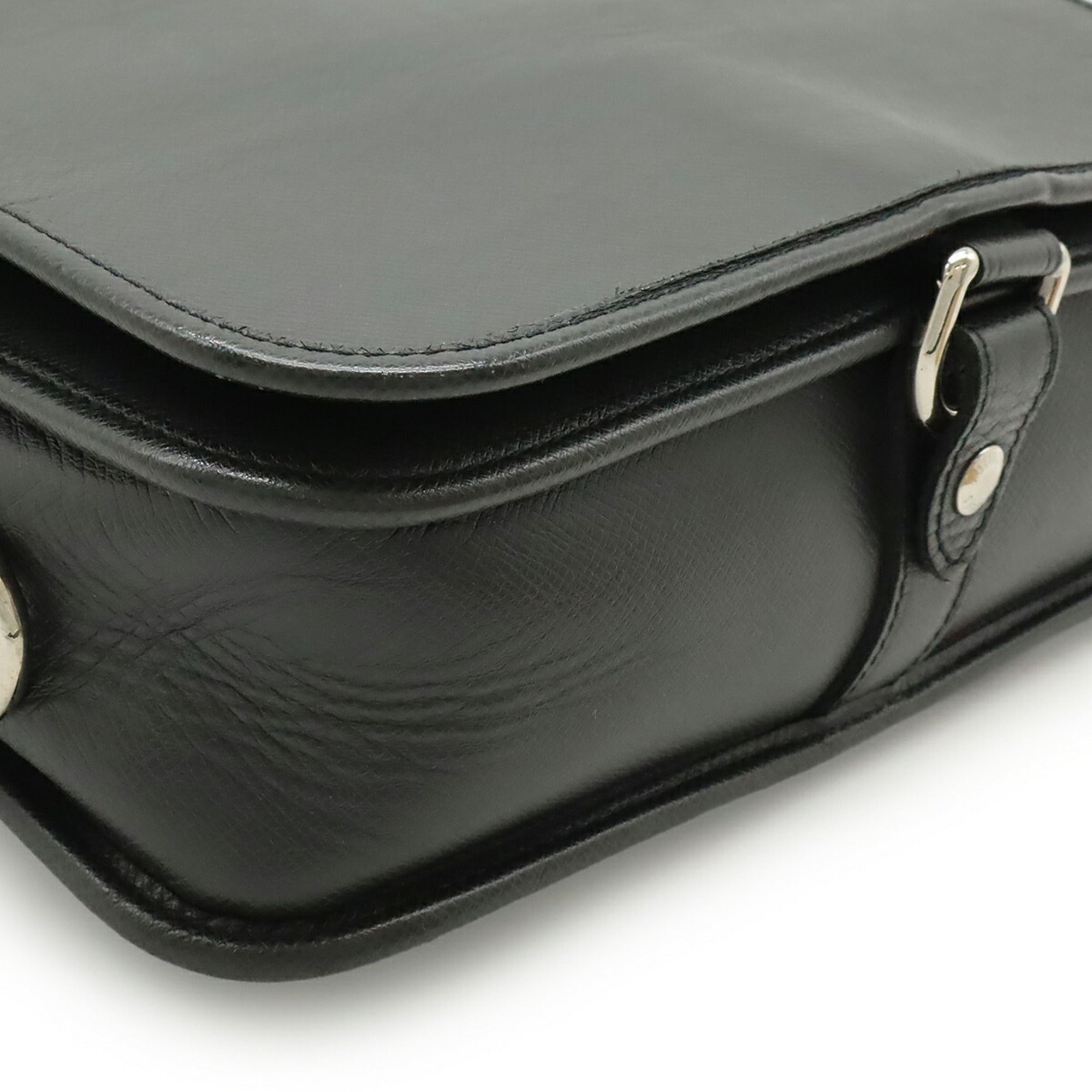 Louis Vuitton Ardoise Black Taiga Leather Shoulder Bag