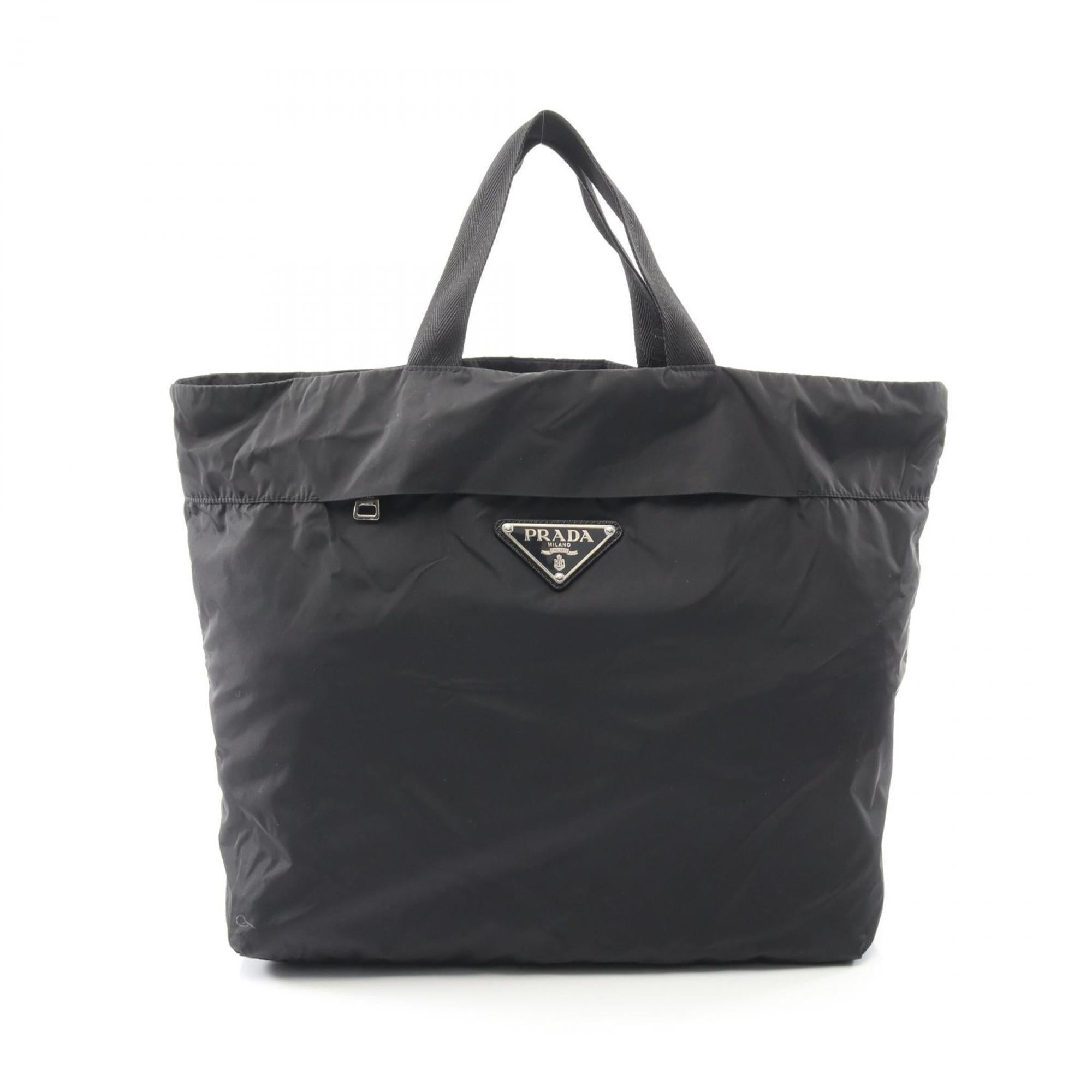 Prada Black Nylon Tote Bag