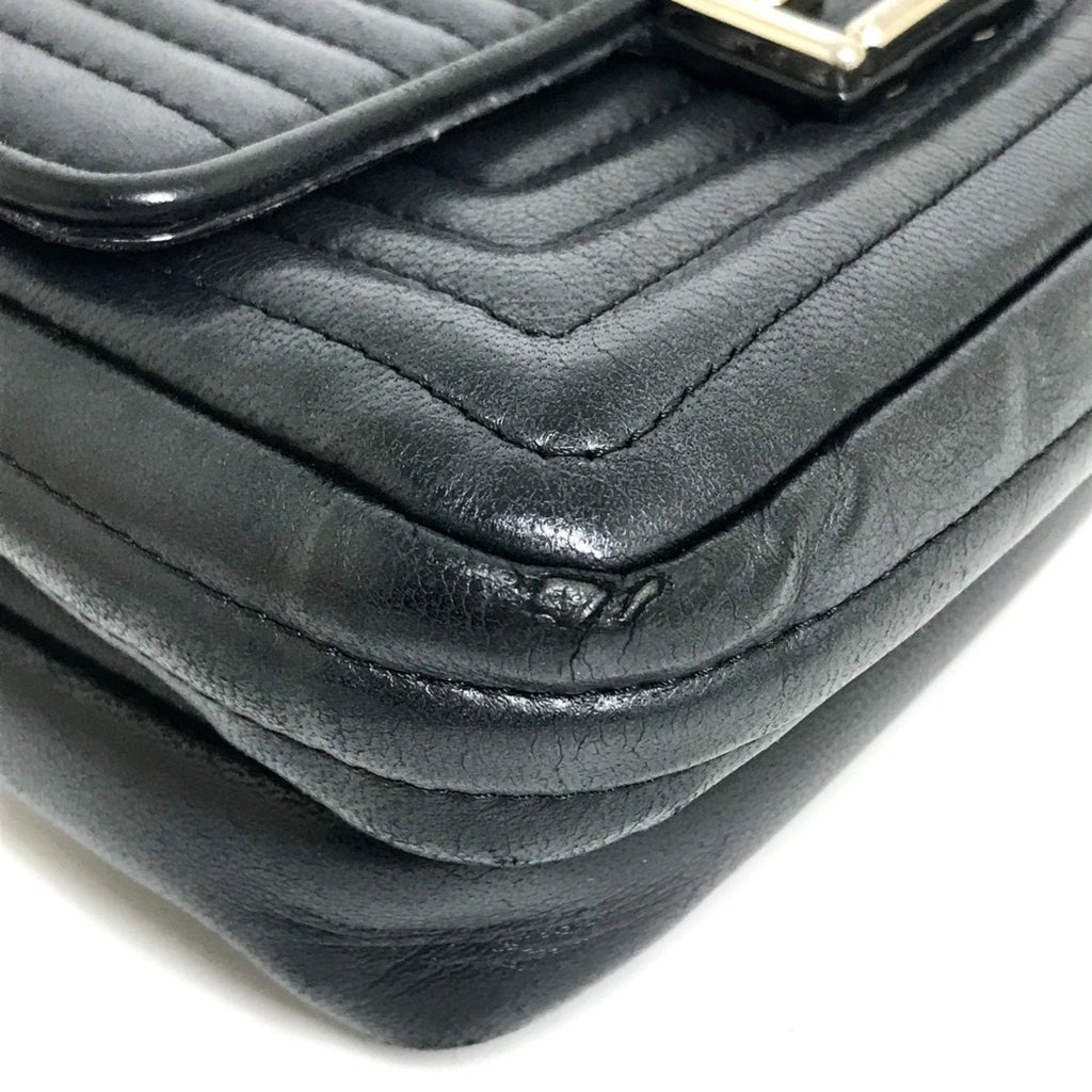 Fendi Black Leather Shoulder Bag