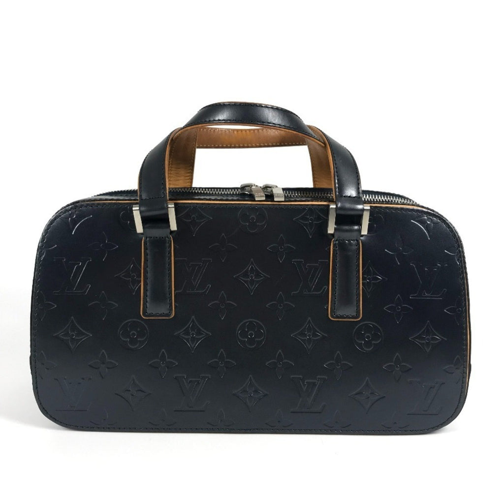 Louis Vuitton Navy Monogram Mat Boston Bag Handbag