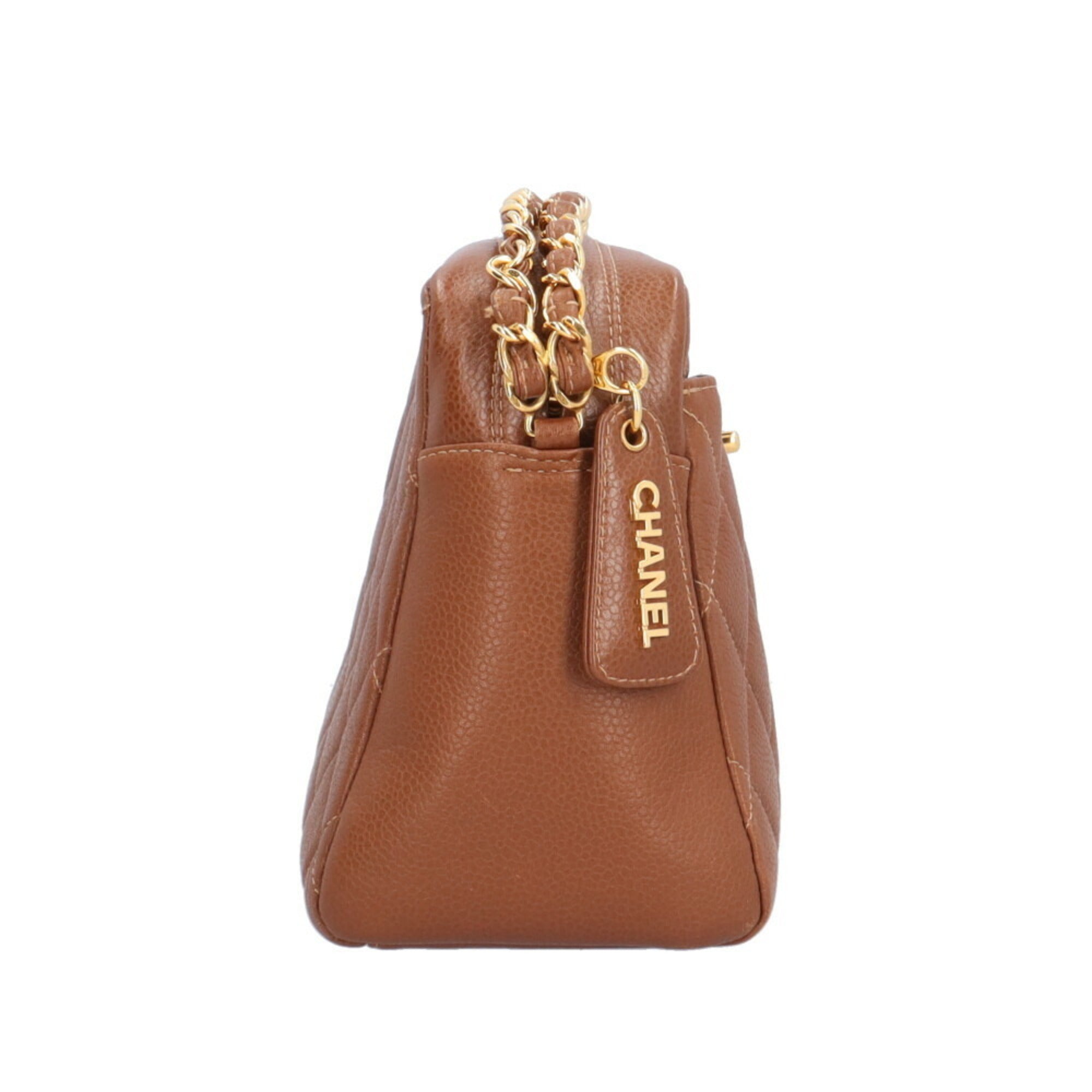 Chanel Brown Leather Shoulder Bag