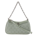 Gucci Green Pale Green Gg Canvas Shoulder Bag (Pre-Owned)