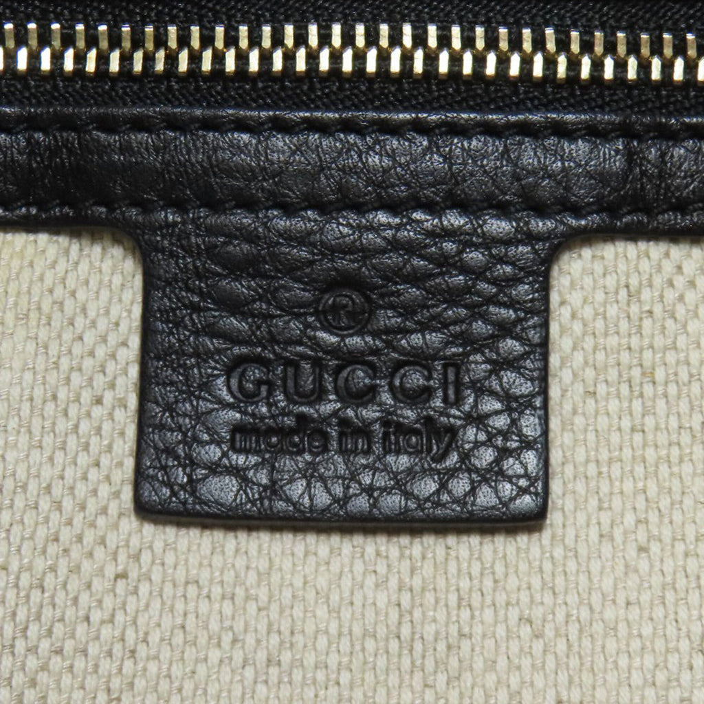 Gucci Black Leather Tote Bag (Pre-Owned)