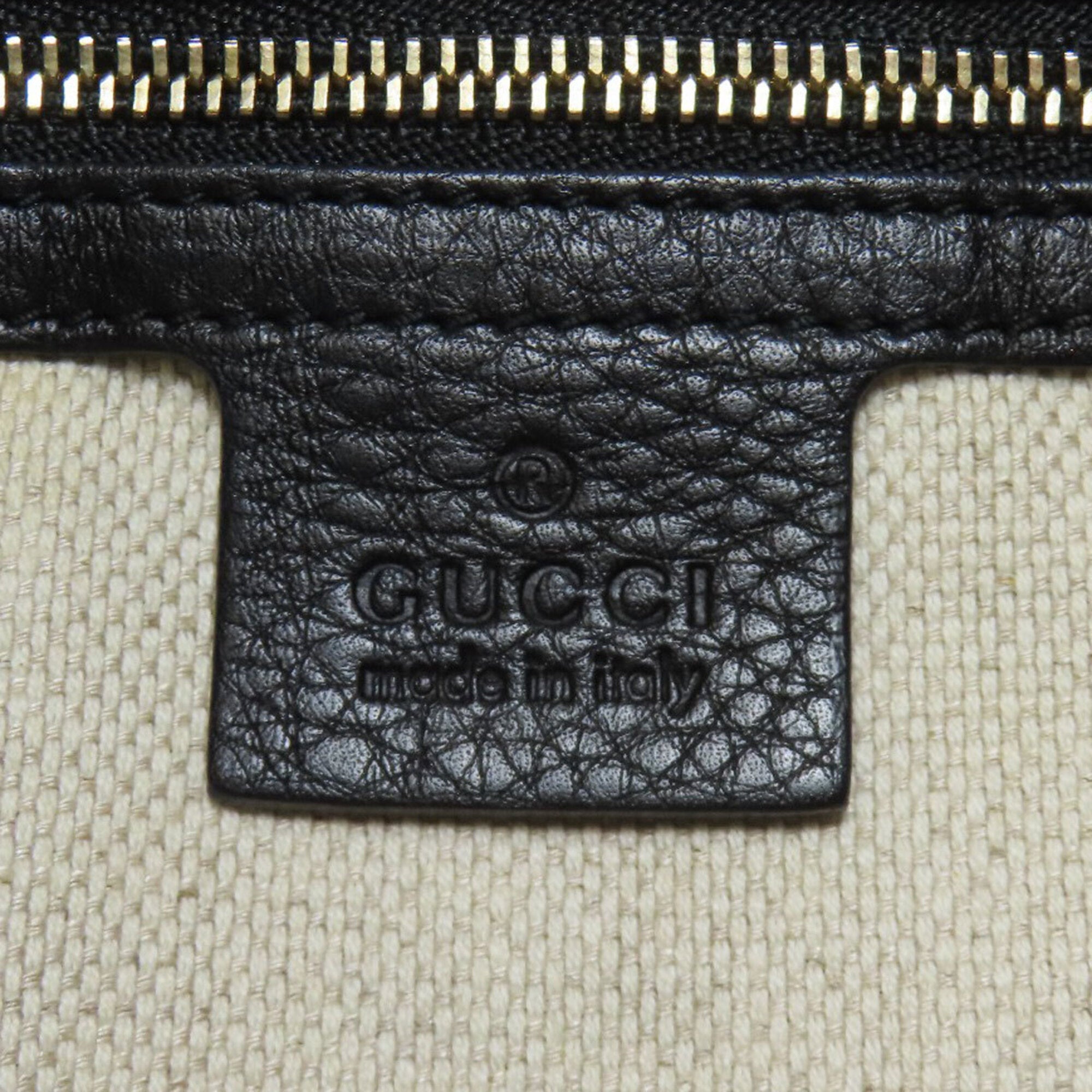 Gucci Black Leather Tote Bag (Pre-Owned)