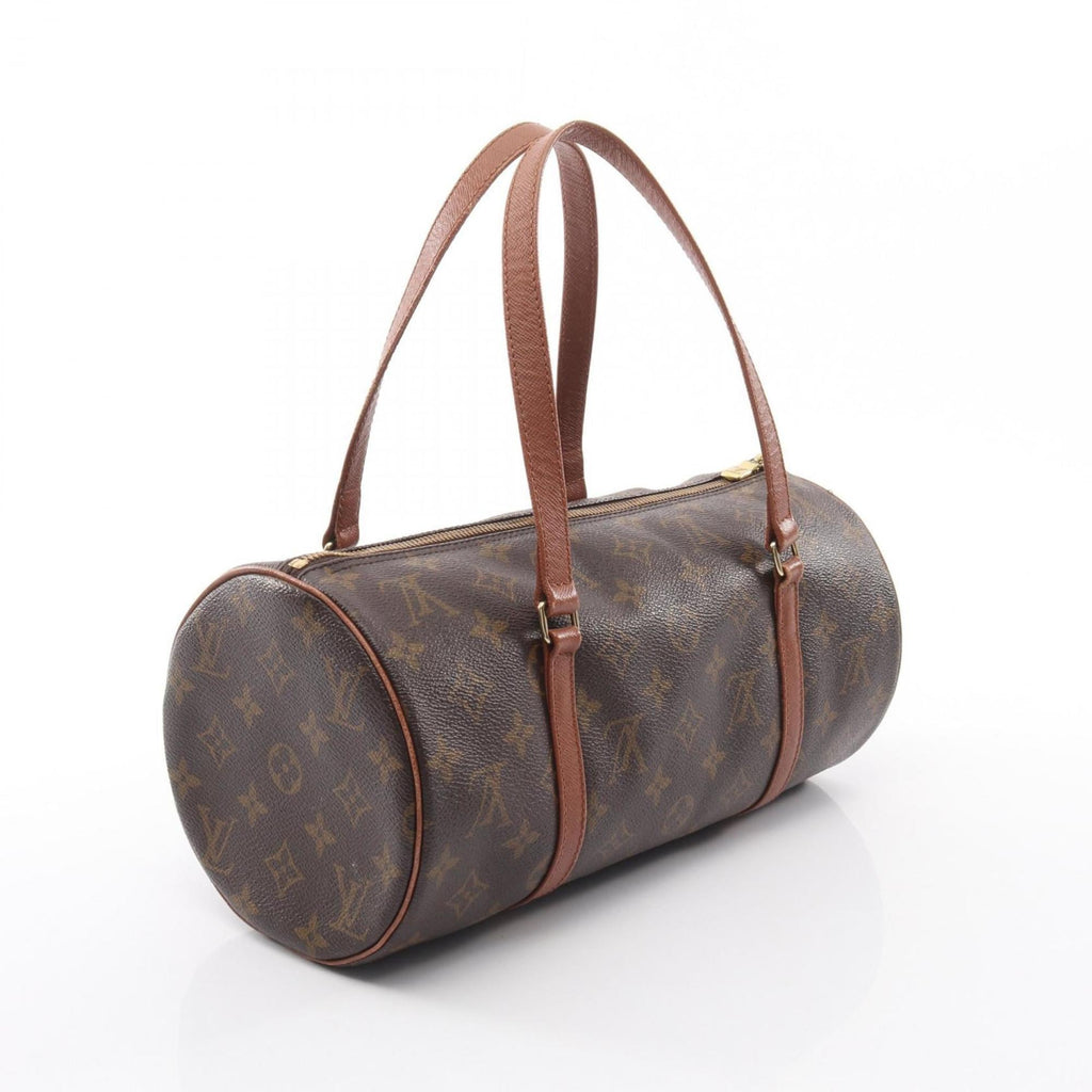 Louis Vuitton Brown Coated Canvas Leather Handbag Pouch