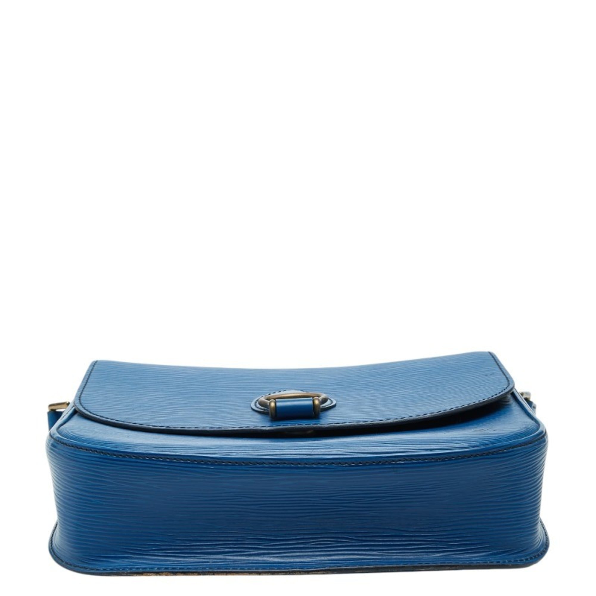 Louis Vuitton Toledo Blue Leather Shoulder Bag