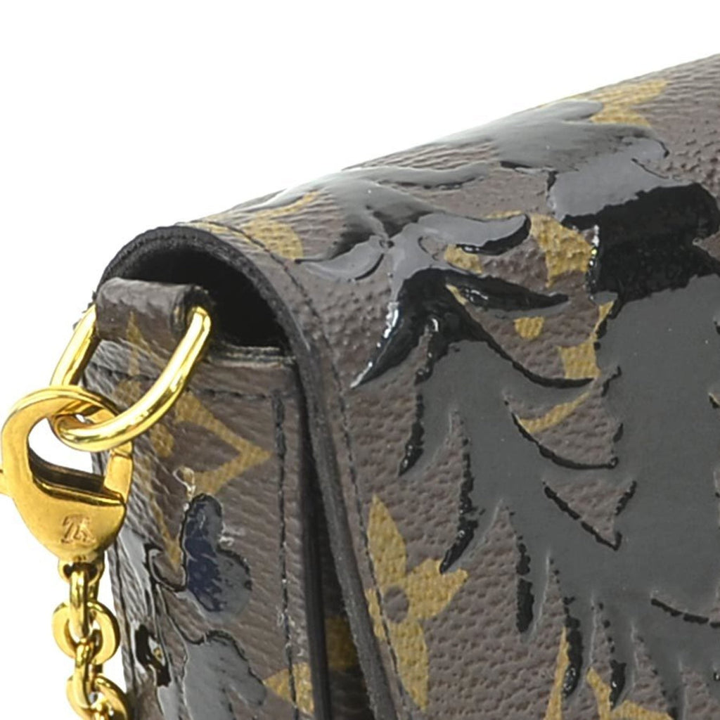 Louis Vuitton Black Brown Monogram Monogram Pochette Shoulder Bag