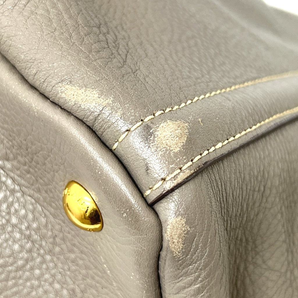 Prada Gray Canapa Handbag Tote Bag