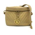 Chanel Beige Leather Shoulder Bag