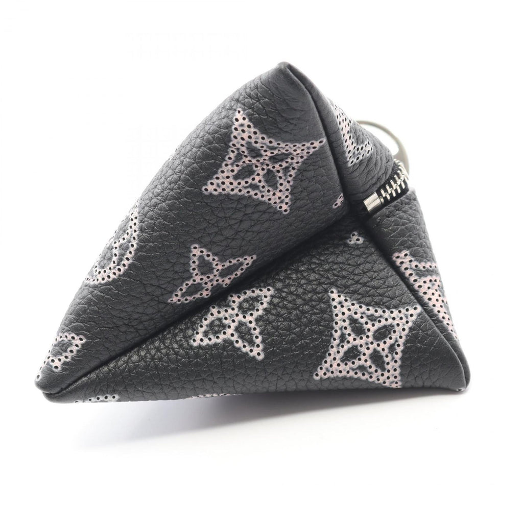 Louis Vuitton Black Noir Pink Mahina Leather Pouch