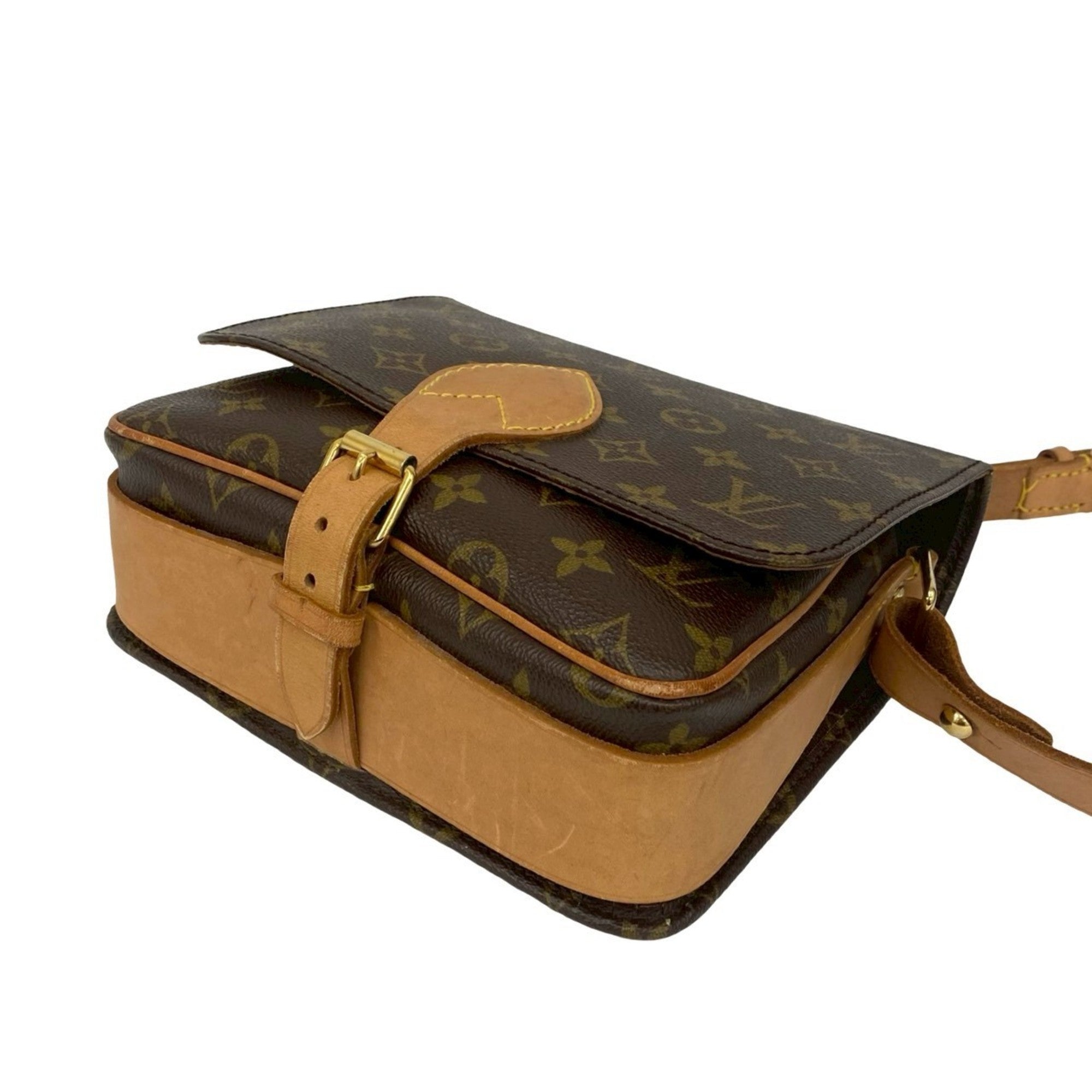 Louis Vuitton Brown Leather Pvc Pochette Shoulder Bag