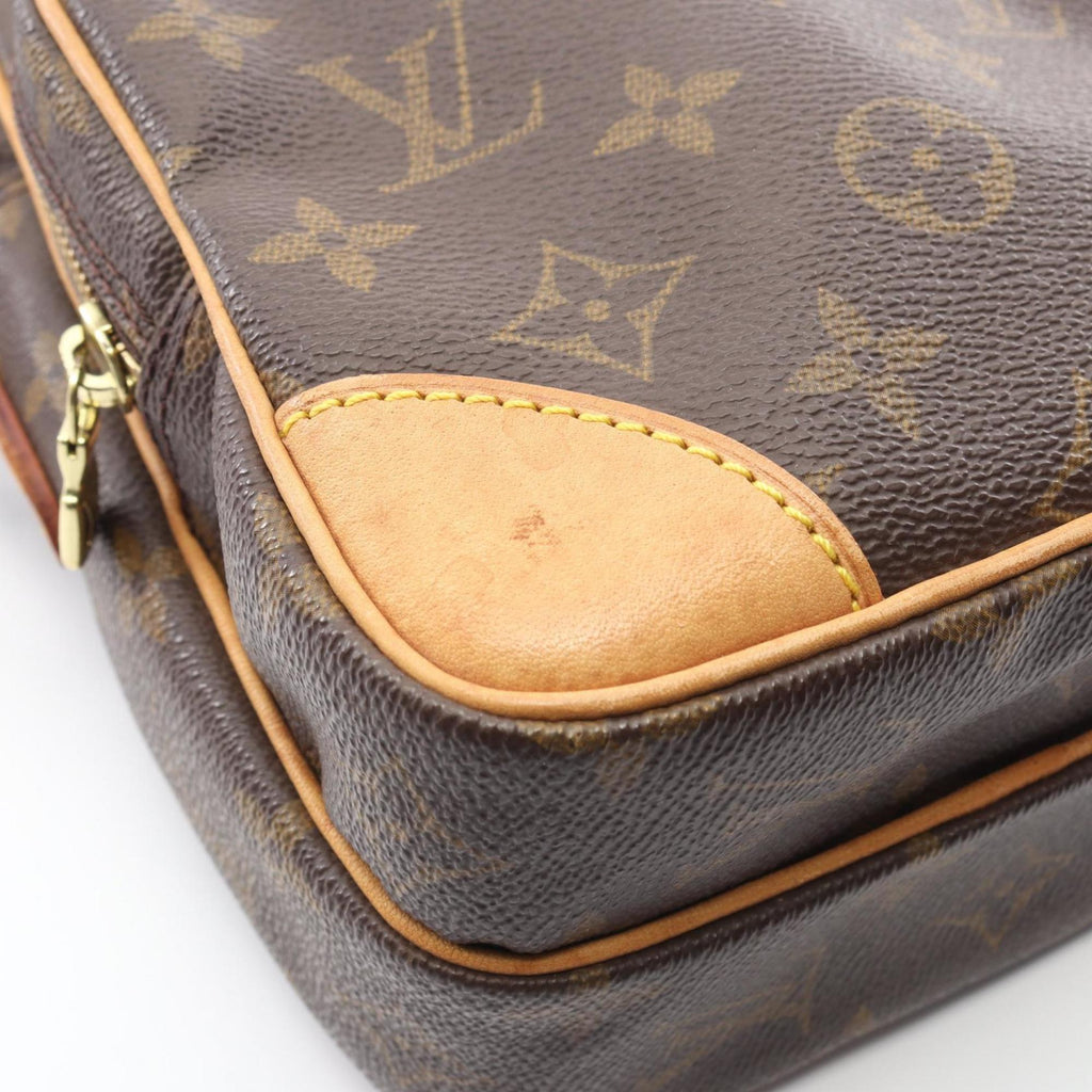 Louis Vuitton Brown Monogram Coated Canvas Leather Handbag Shoulder Bag