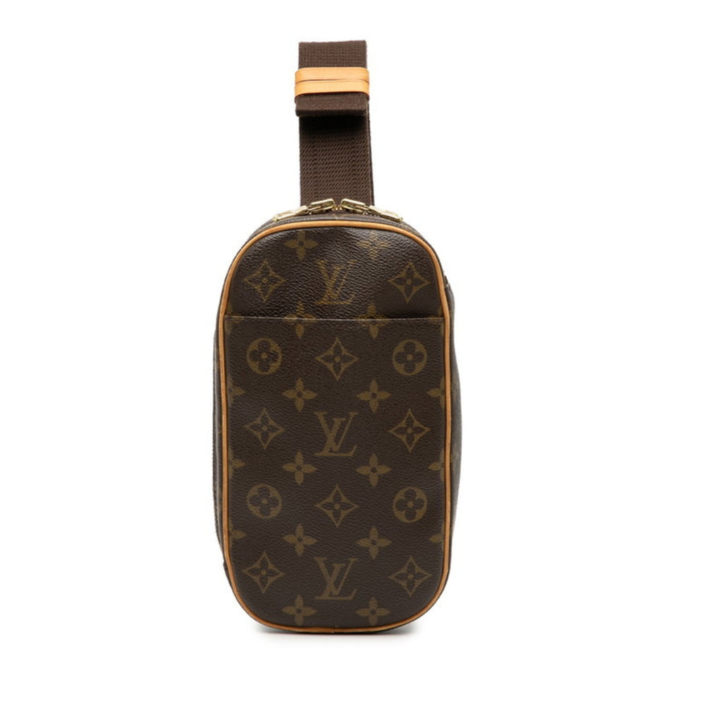 Louis Vuitton Brown Pvc Leather Sling Bag