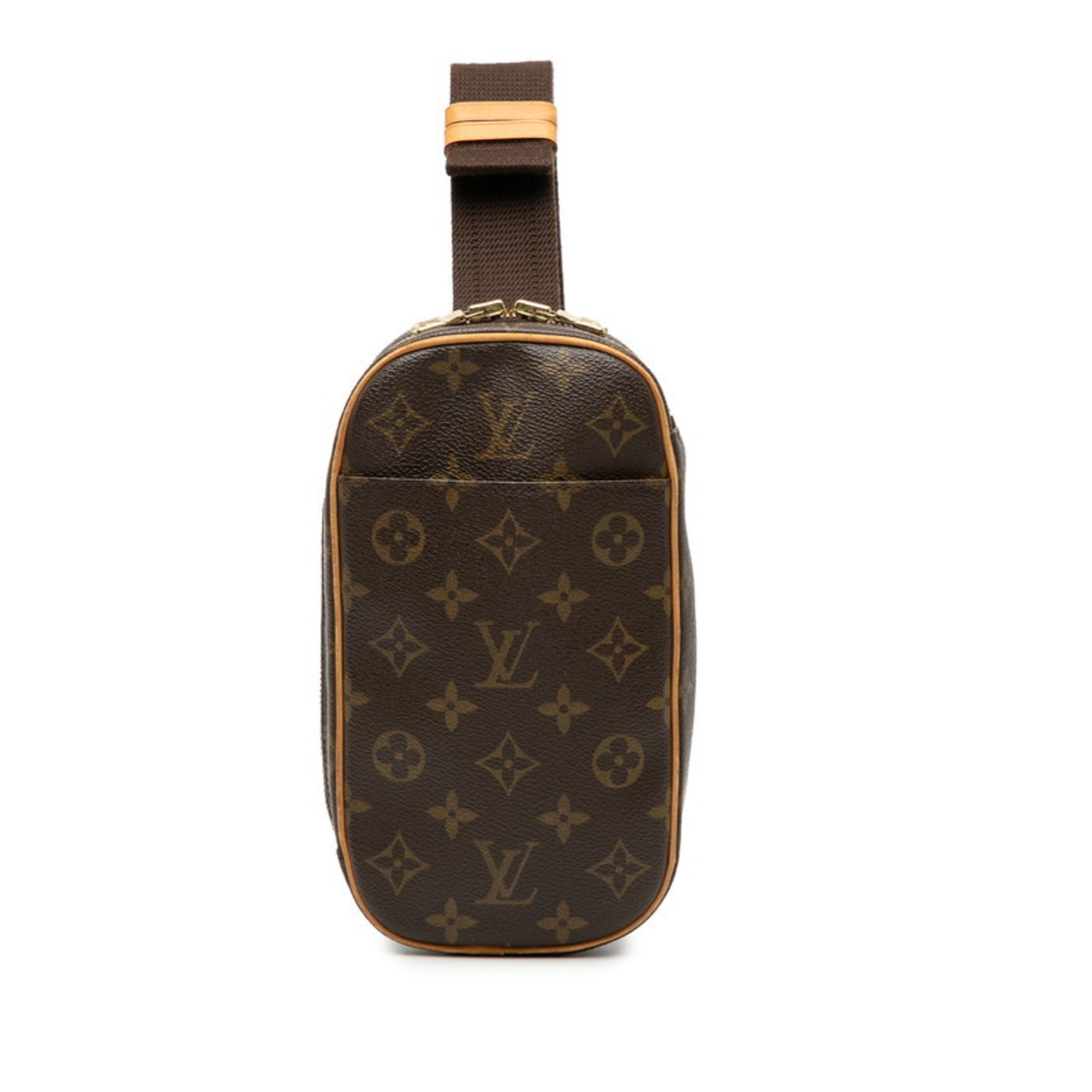 Louis Vuitton Brown Pvc Leather Sling Bag