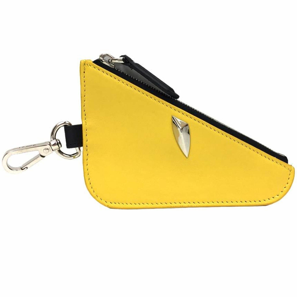 Fendi Yellow Leather Coin Purse/Coin Case