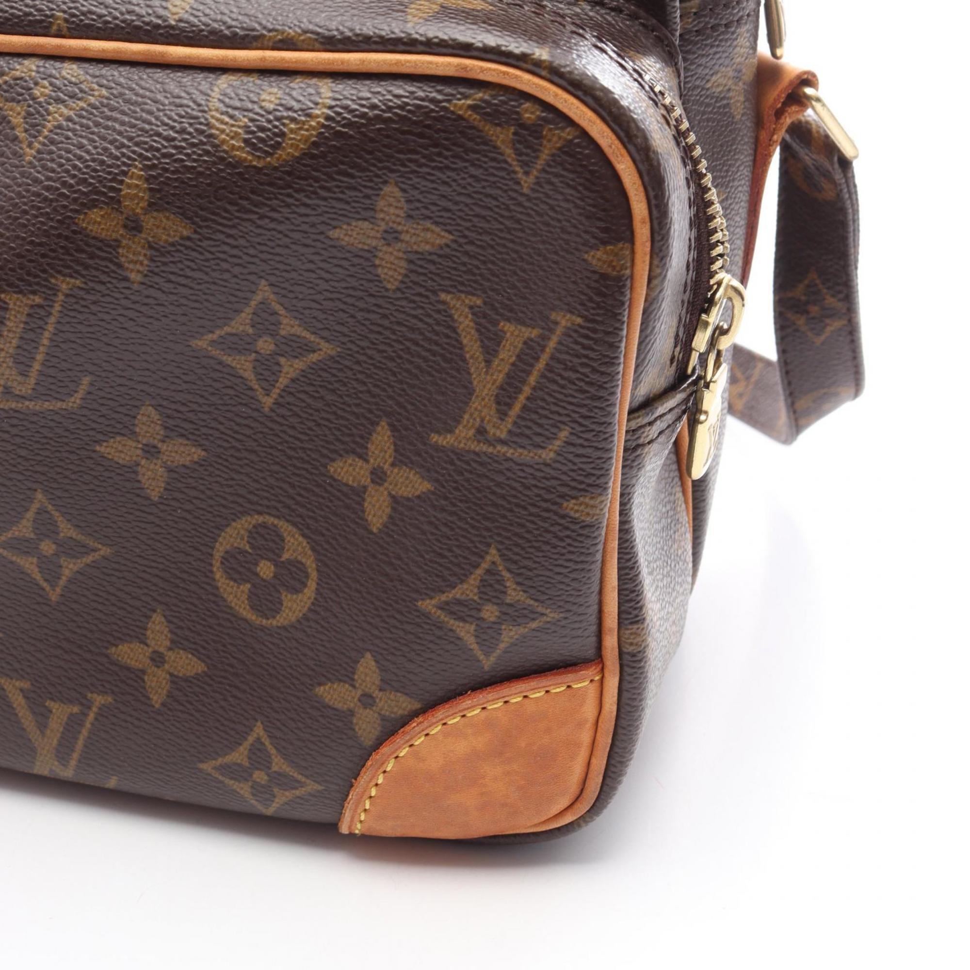 Louis Vuitton Brown Pvc Leather Shoulder Bag
