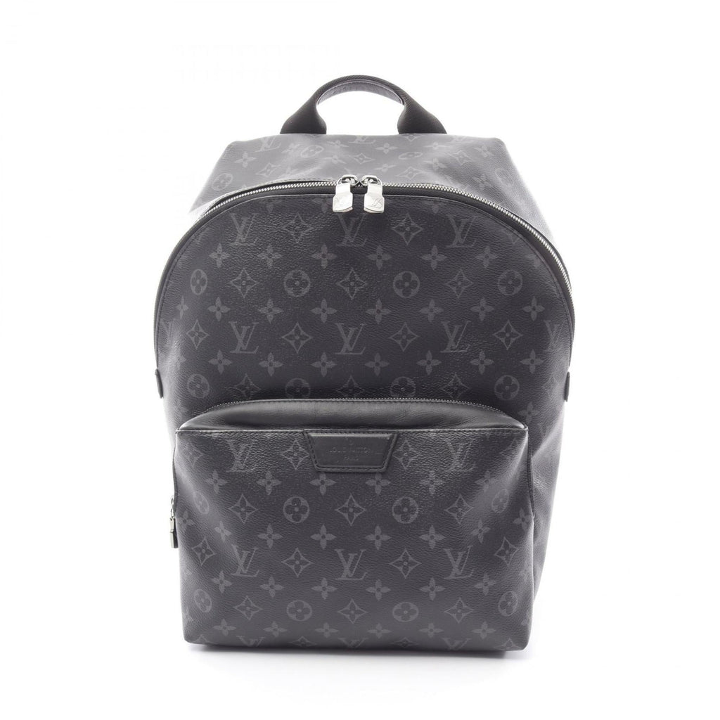 Louis Vuitton Black Coated Canvas Leather Backpack Handbag