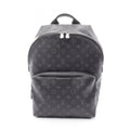 Louis Vuitton Black Coated Canvas Leather Backpack Handbag