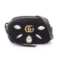 Gucci Black Fabric Leather Shoulder Bag (Pre-Owned)