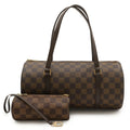 Louis Vuitton Brown Pvc Handbag Pouch Shoulder Bag