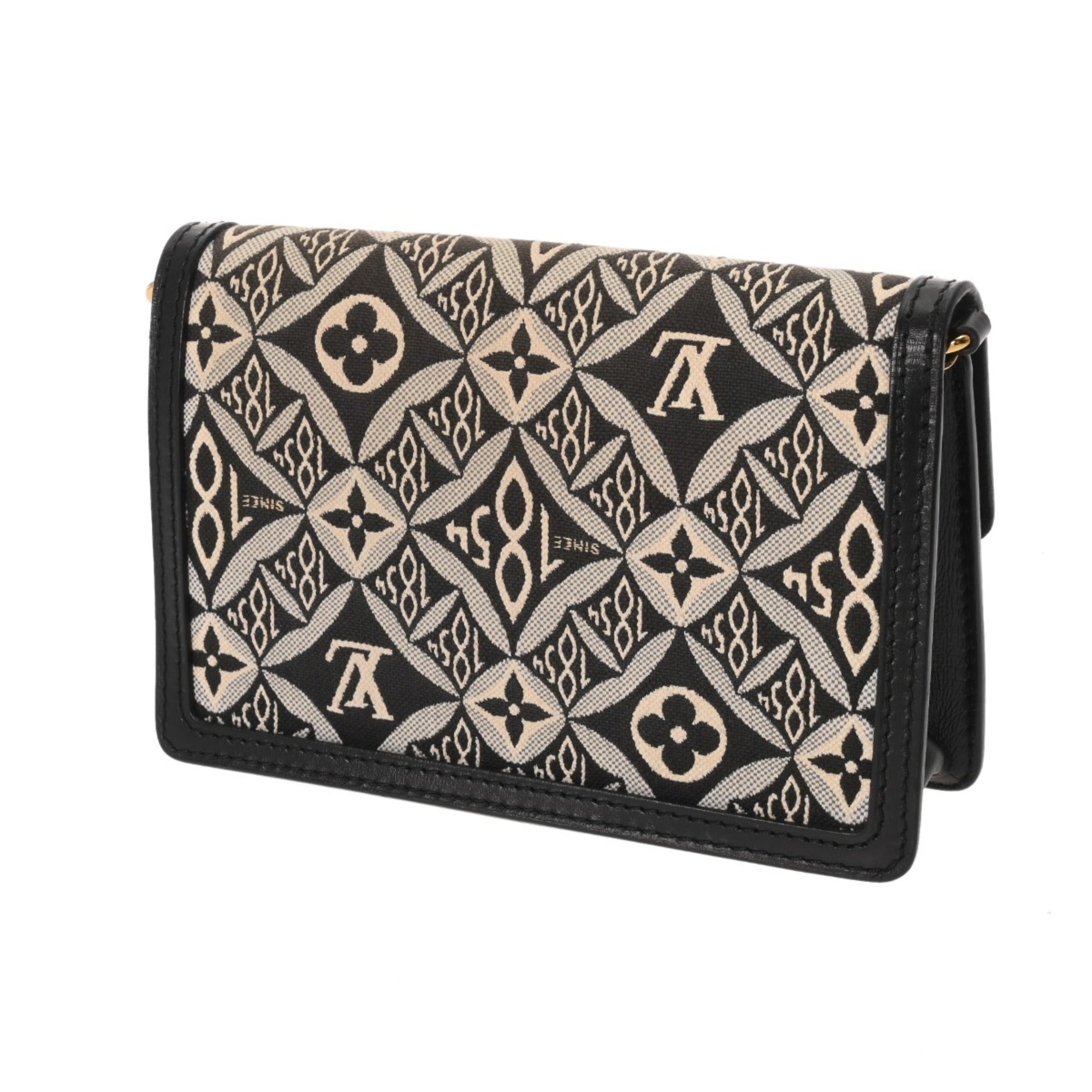 Louis Vuitton Monogram Black Leather Shoulder Bag