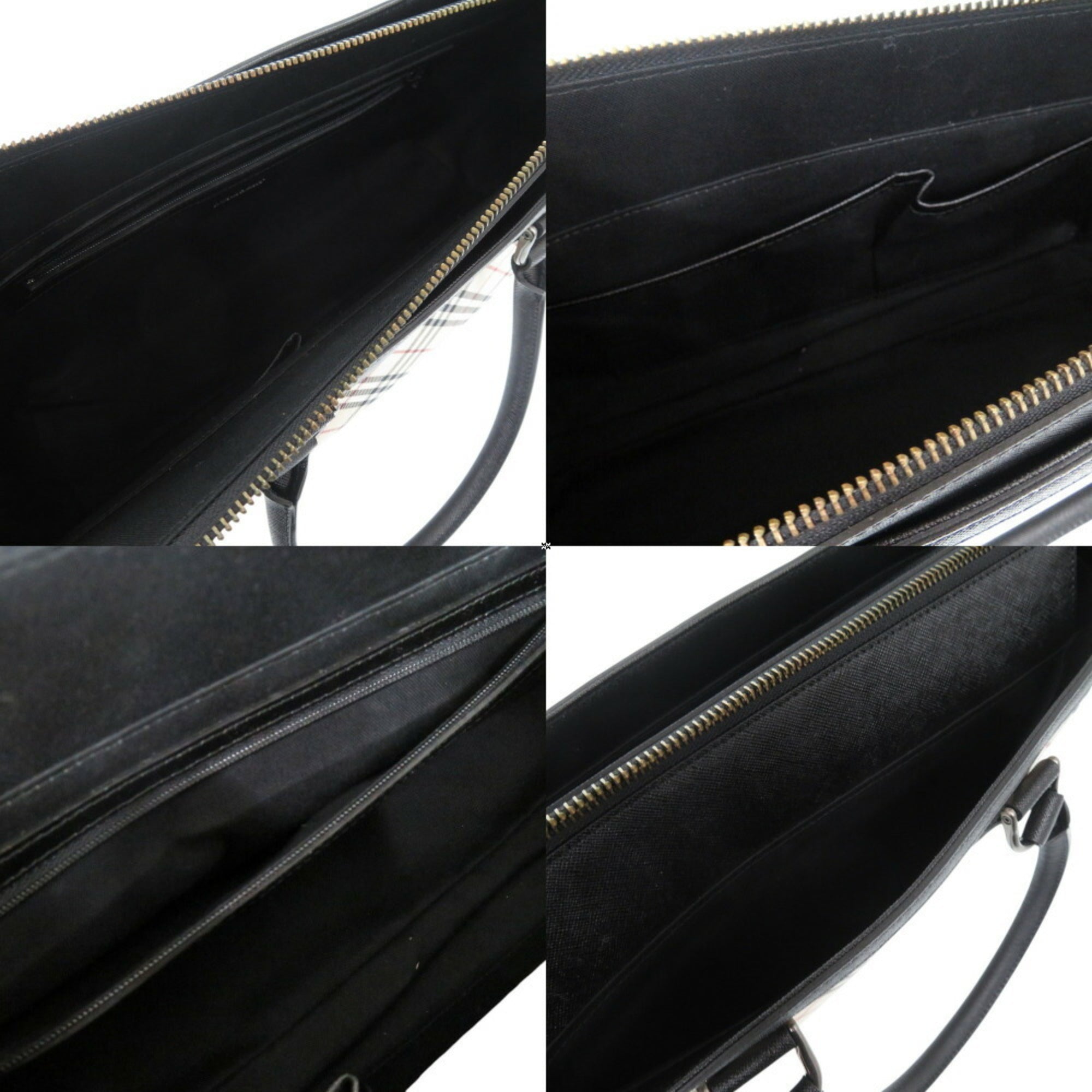 Burberry Multi-Color Leather Cotton Handbag