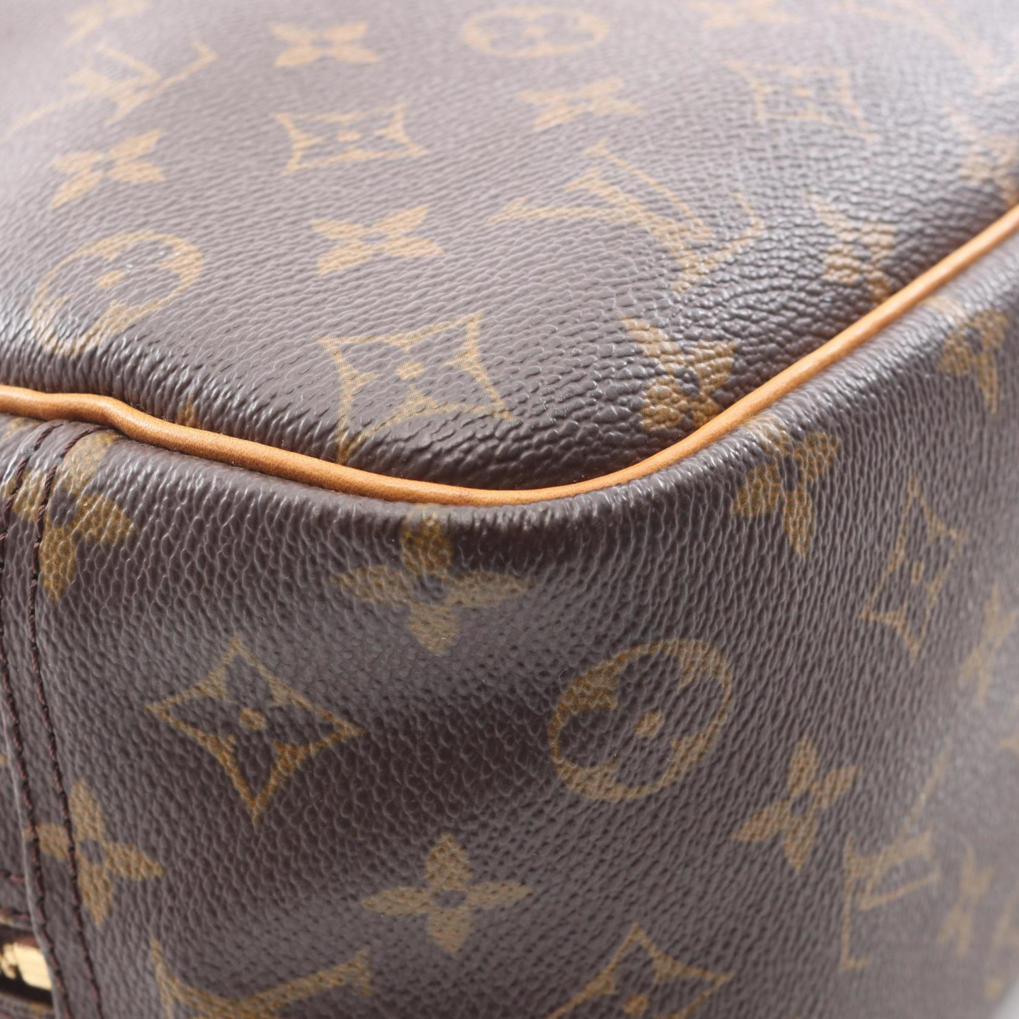 Louis Vuitton Brown Monogram Coated Canvas Leather Handbag