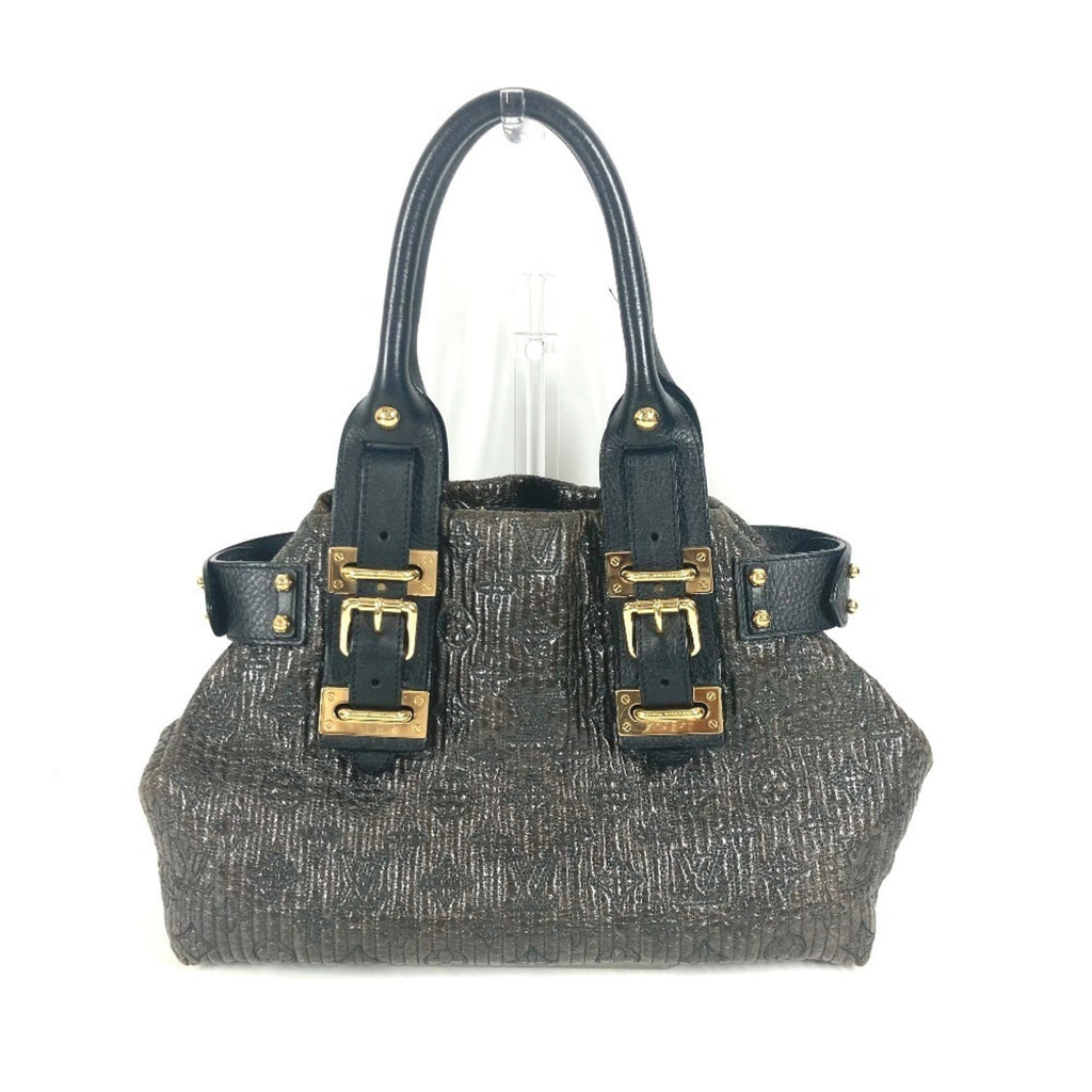 Louis Vuitton Black Noir Handbag Shoulder Bag Tote Bag