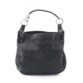 Gucci Black Canvas Leather Handbag Shoulder Bag (Pre-Owned)