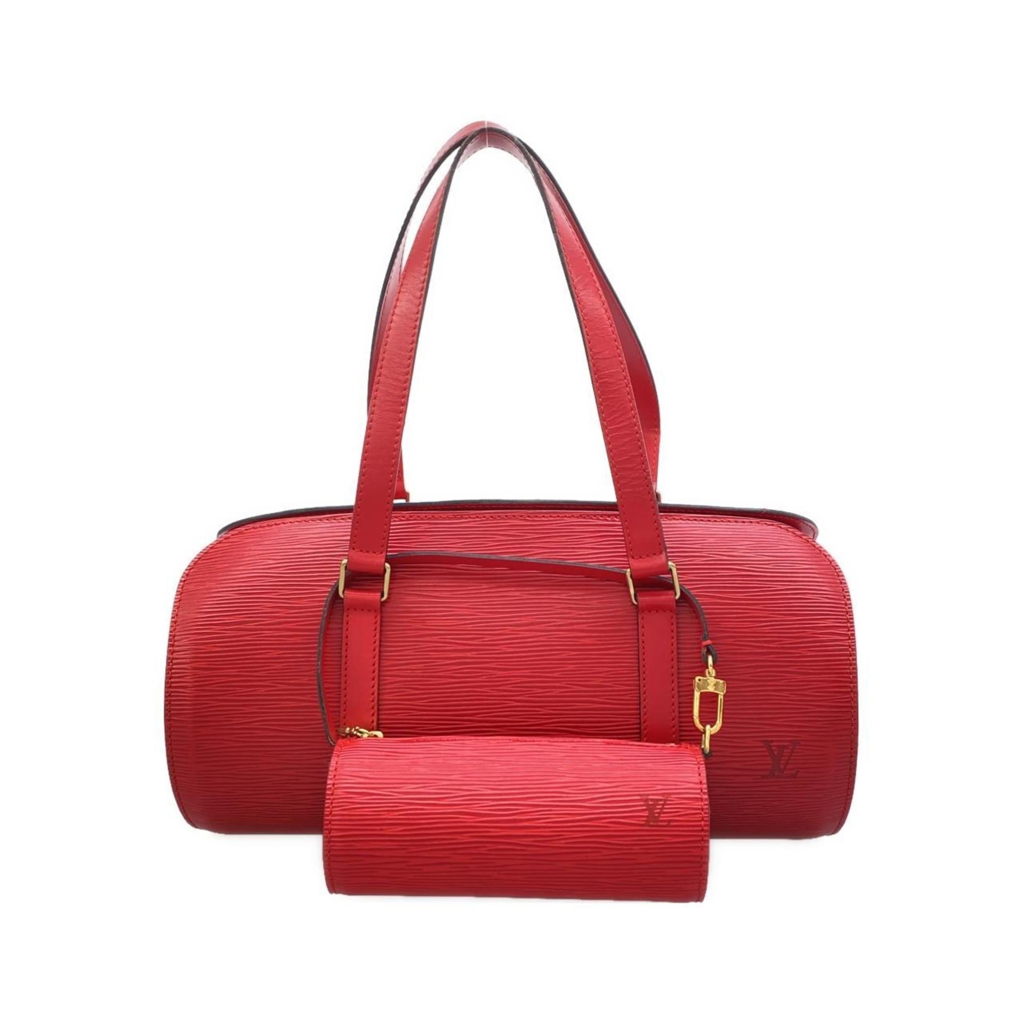 Louis Vuitton Red Color Leather Handbag