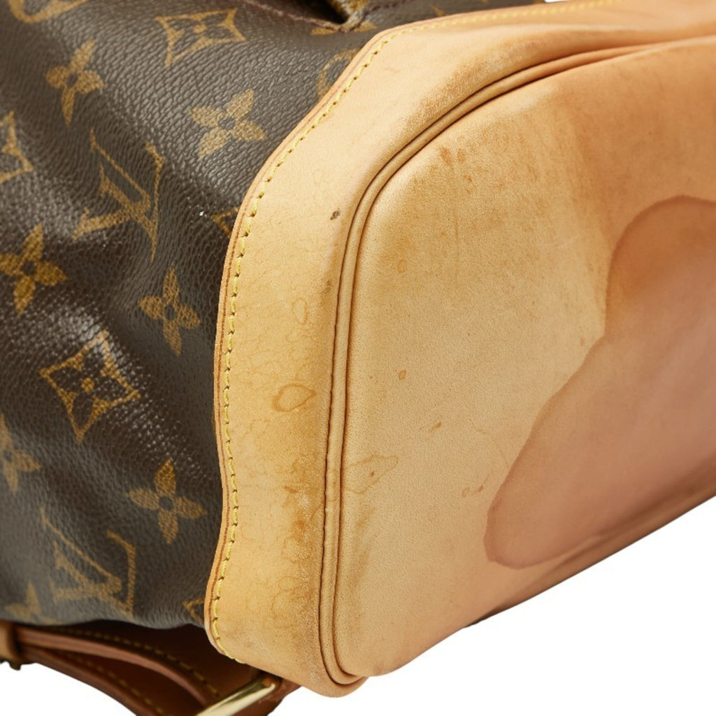 Louis Vuitton Brown Pvc Leather Backpack